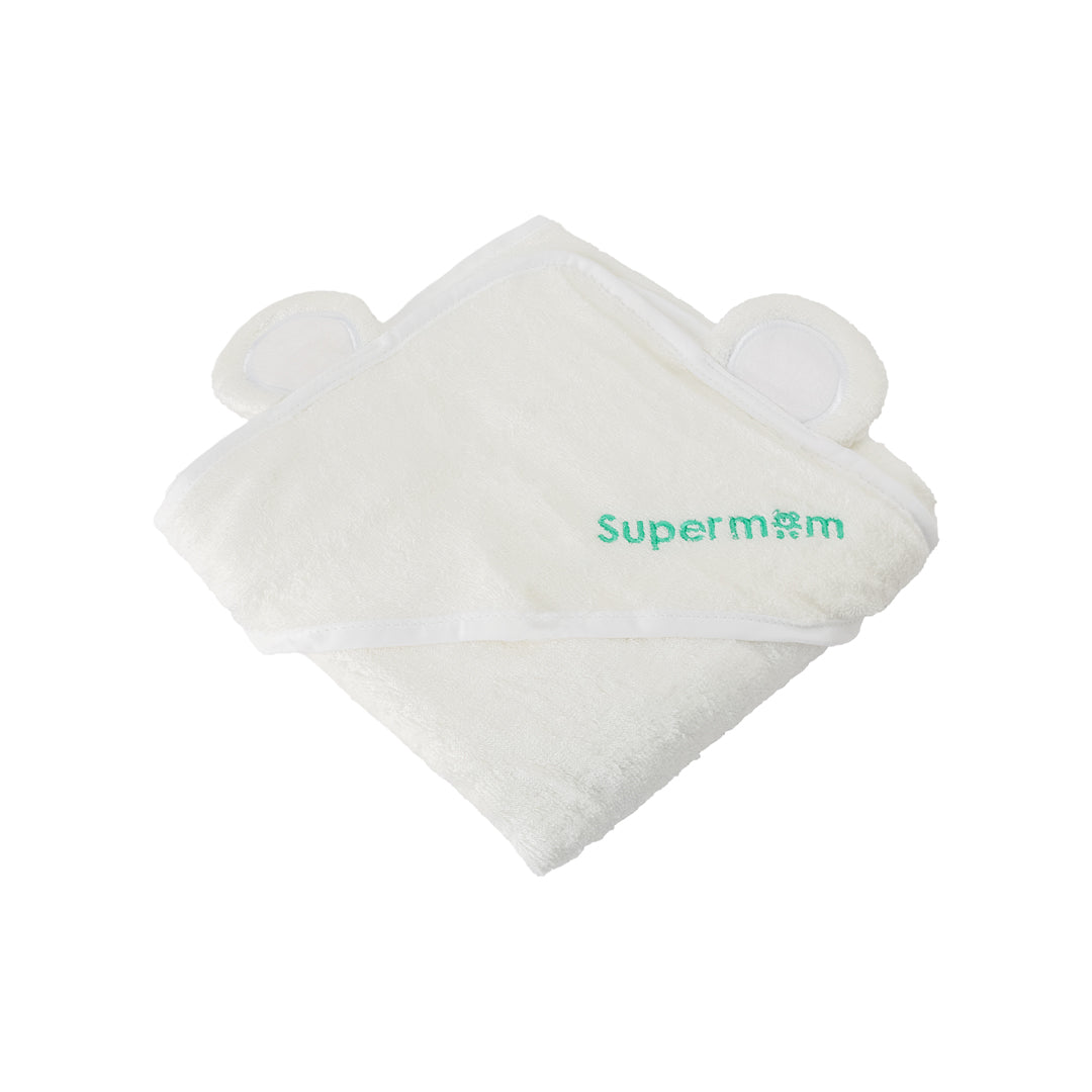 Toalla delantal bebé -Supermom