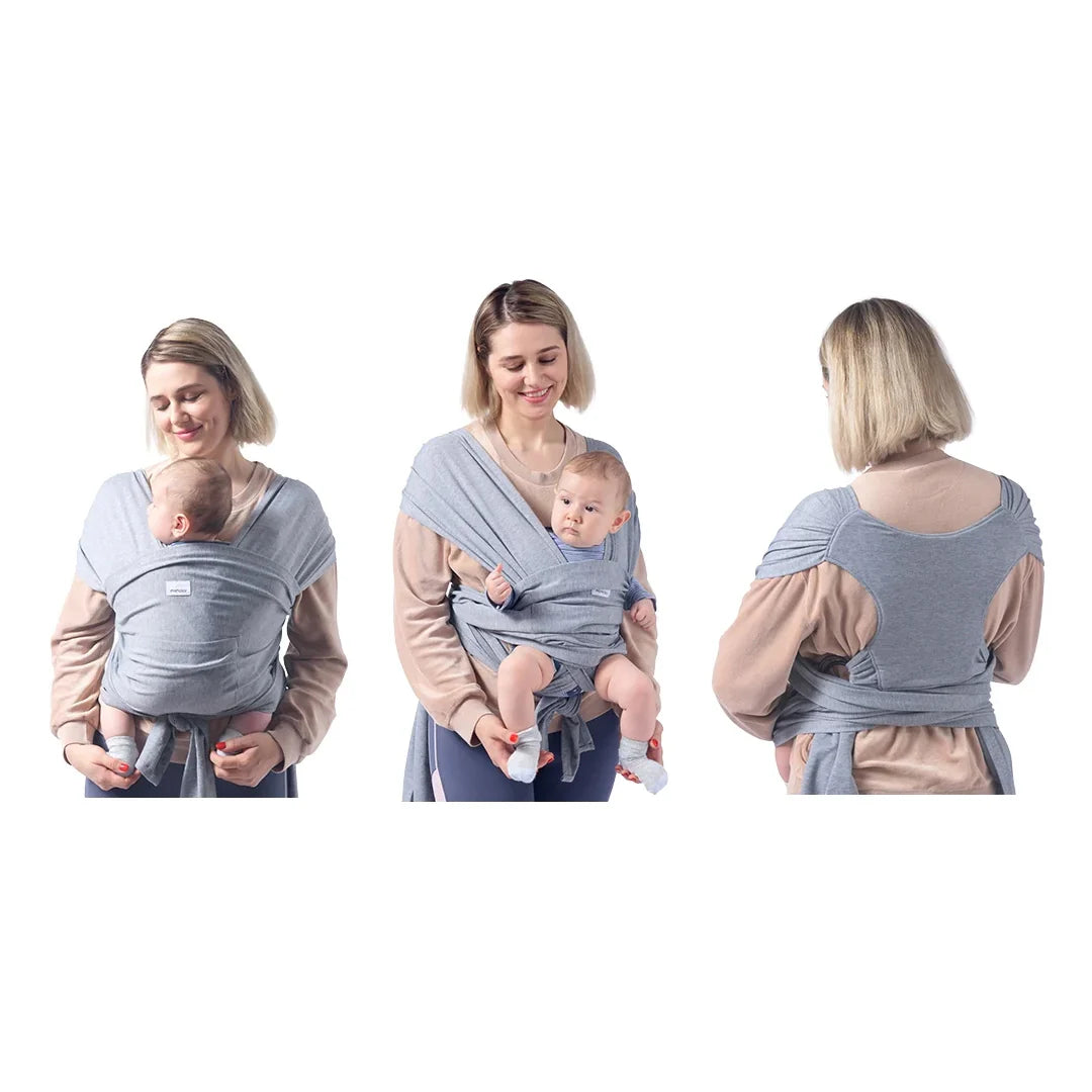 Portabebé Fular Gris Momcozy