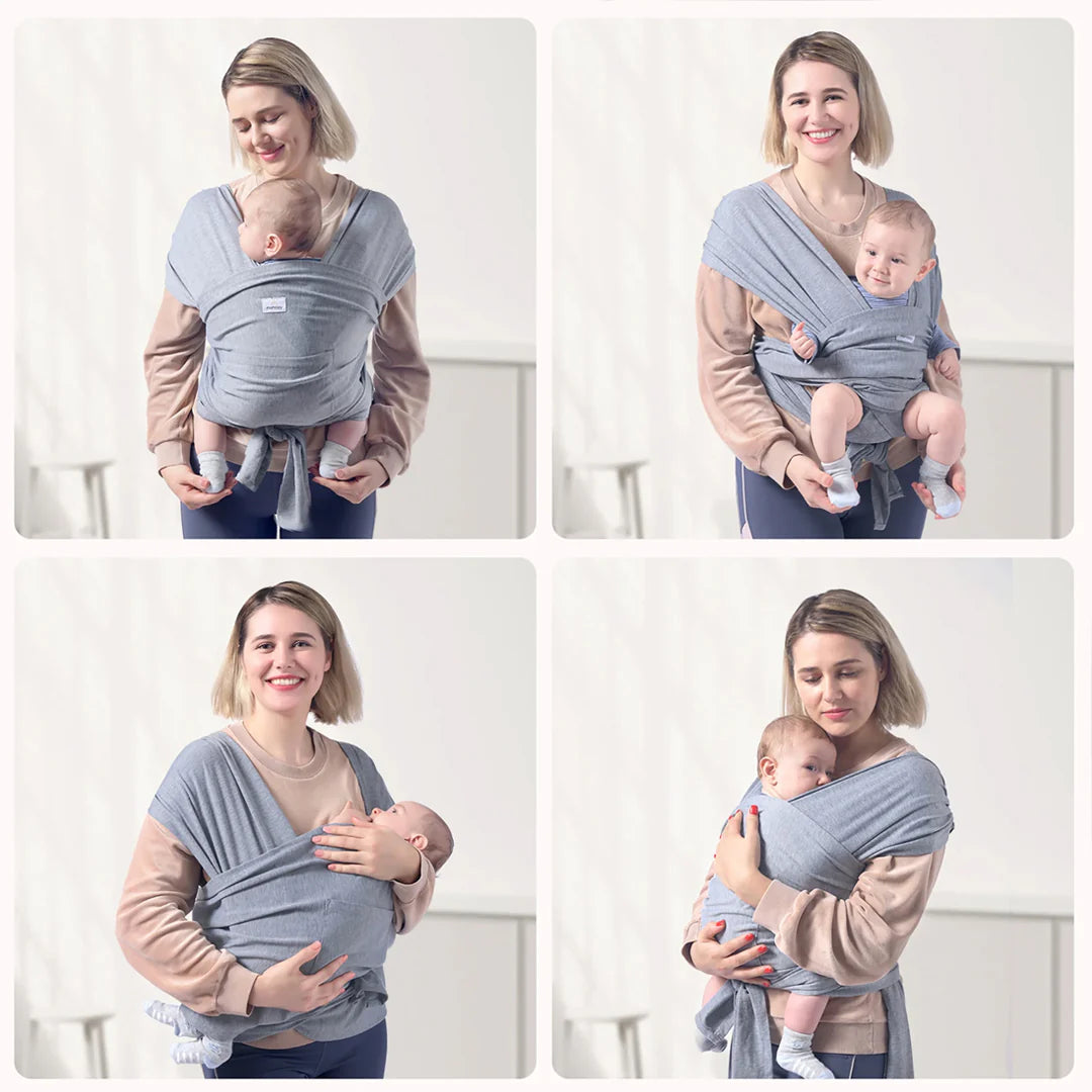 Portabebé Fular Gris Momcozy