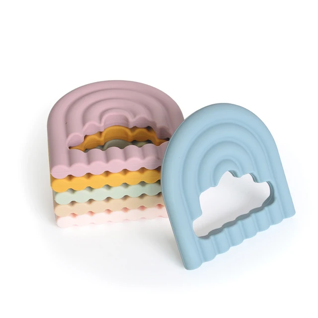 Mordedor de silicona Rainbow - Supermom