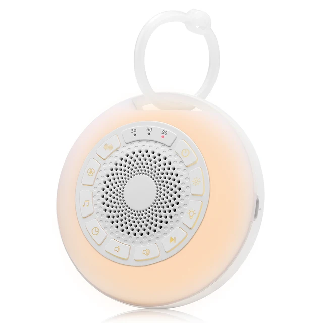 Momcozy Máquina de Ruido Blanco, Máquina de Sonido Portátil, Detección de Llanto de Bebé con Luces y Sonidos Nocturnos, 10 Sonidos Relajantes para Terapia de Sueño, Bloqueo Infantil, Temporizador Momcozy Máquina de Ruido Blanco, Máquina de Sonido Portátil, Detección de Llanto de Bebé con Luces y Sonidos Nocturnos, 10 Sonidos Relajantes para Terapia de Sueño, Bloqueo Infantil, Temporizador