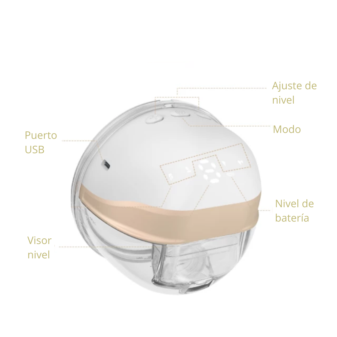 Extractor de leche eléctrico manos libres Gold doble - Supermom