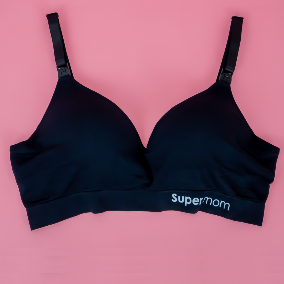 Sostén de lactancia deportivo negro - Supermom