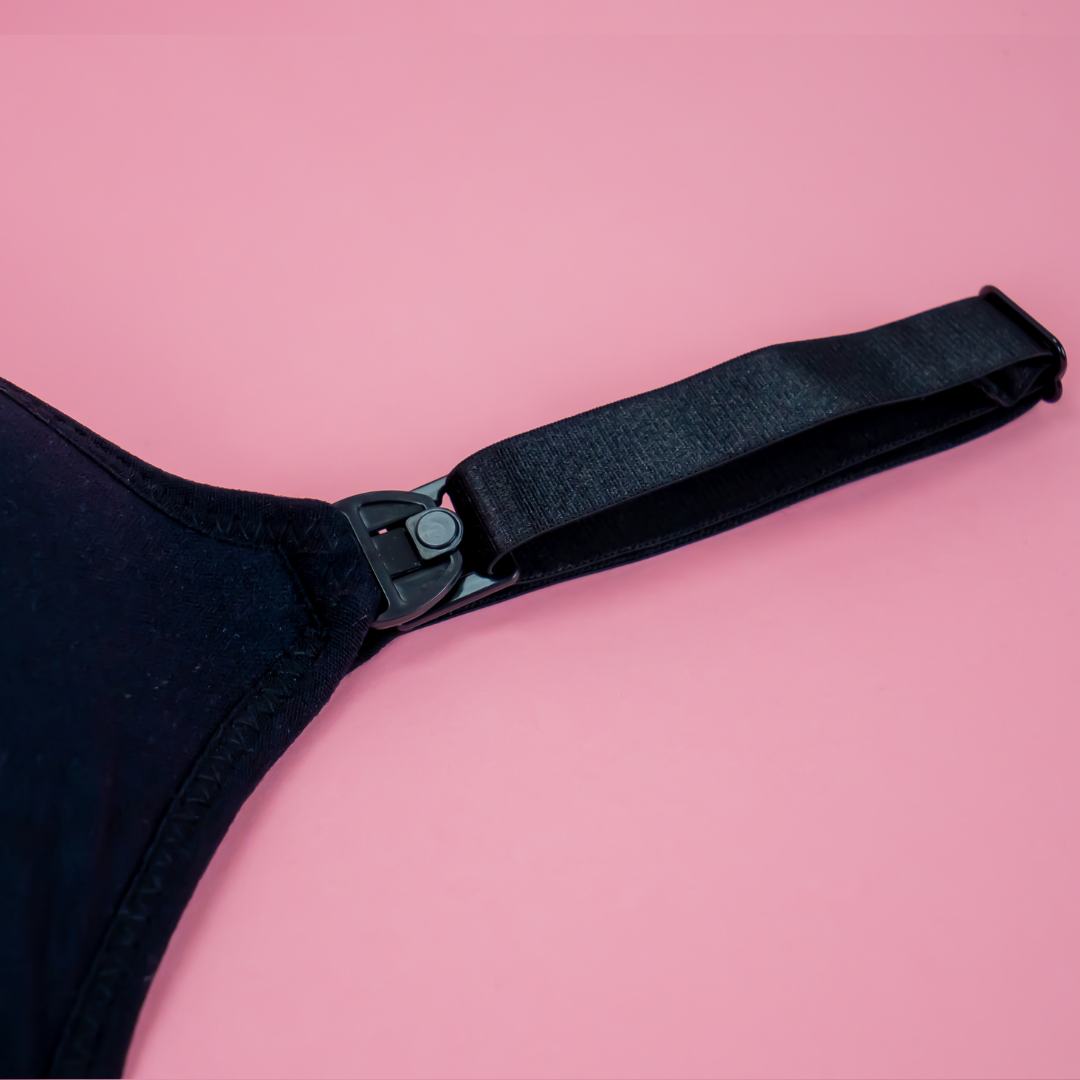 Sostén de lactancia deportivo negro - Supermom