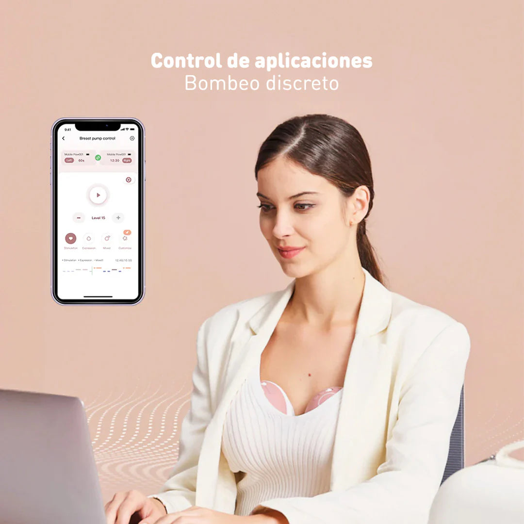 Extractor de Leche Materna M9 Mobile Flow™ doble Momcozy