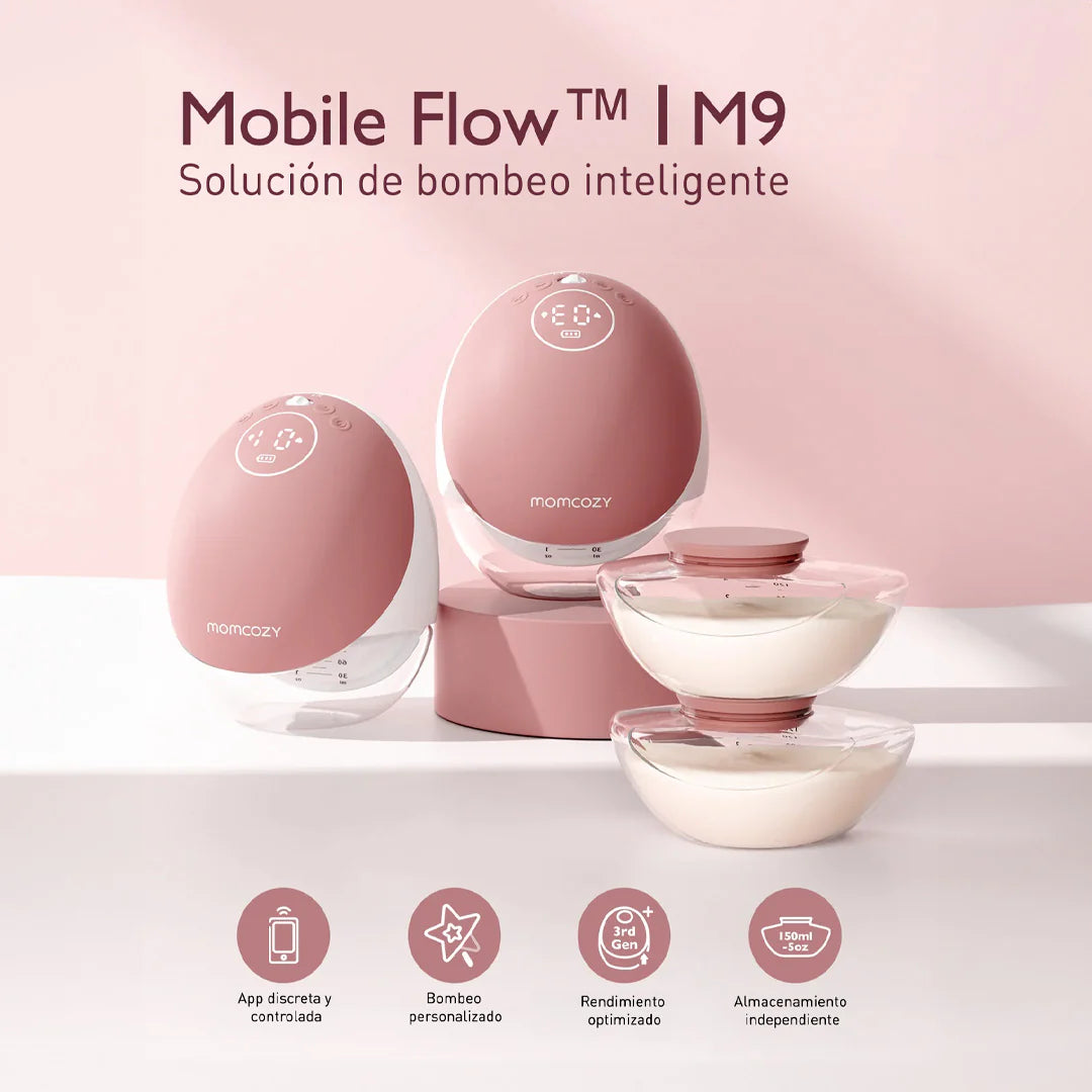 Extractor de Leche Materna M9 Mobile Flow™ doble Momcozy
