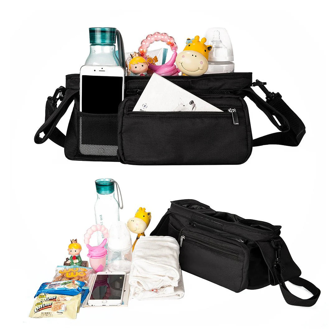 Organizador de coche de paseo con portavasos Momcozy